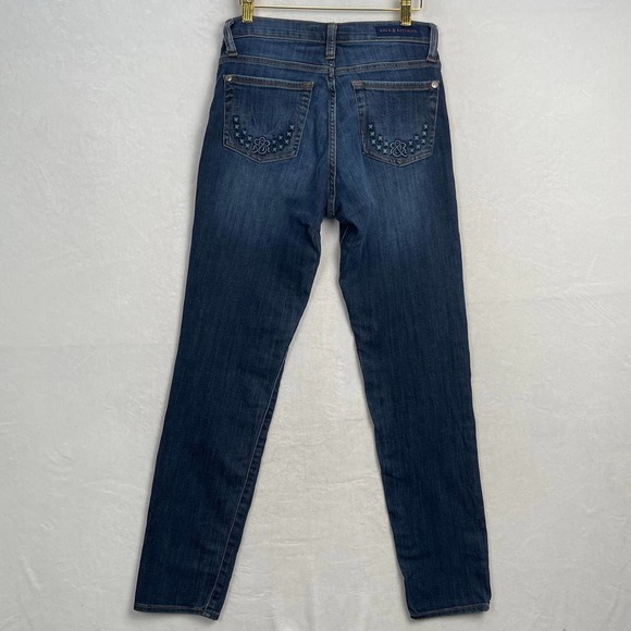 Rock & Republic Berlin Stretch Jeans Skinny Low Rise‎ Dark Wash Denim Size 10 - Picture 6 of 12
